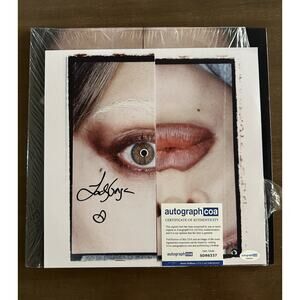 Lady Gaga Autographed Mayhem Signed 12x12 Art Card Vinyl COA #SD86337